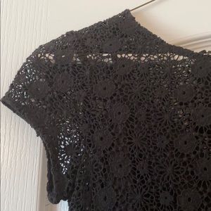 Migeluina black lace blouse